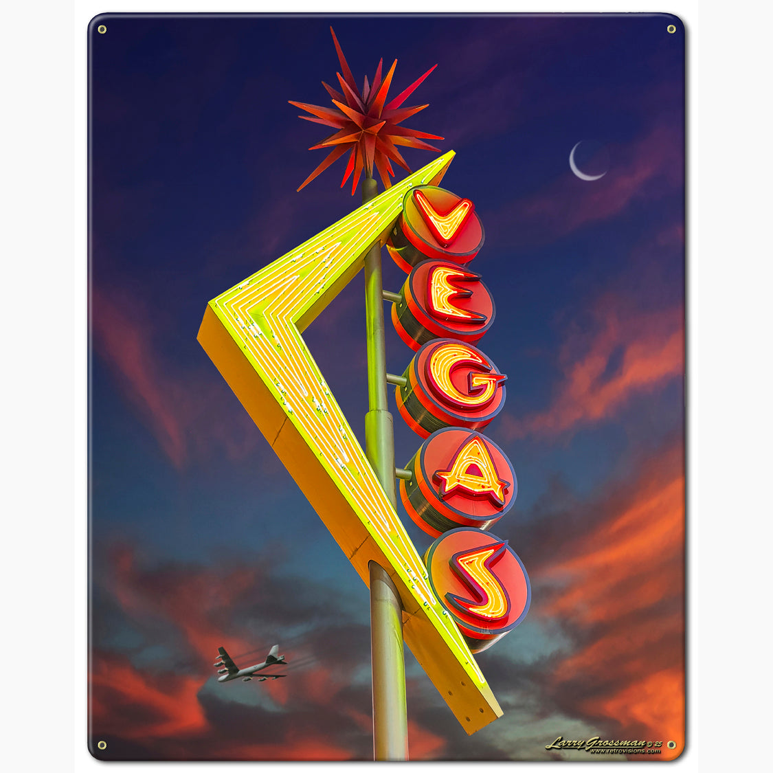 LGC808 - Vegas Neon  Available In Two Sizes by artist Larry Grossman