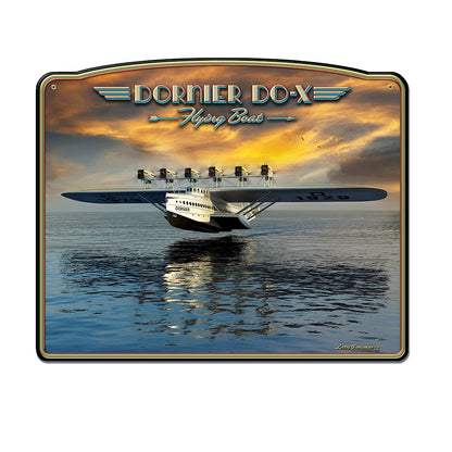 LGC831 - Dornier DO-X Flying Boat- Available in 2 sizes by artist Larry Grossman