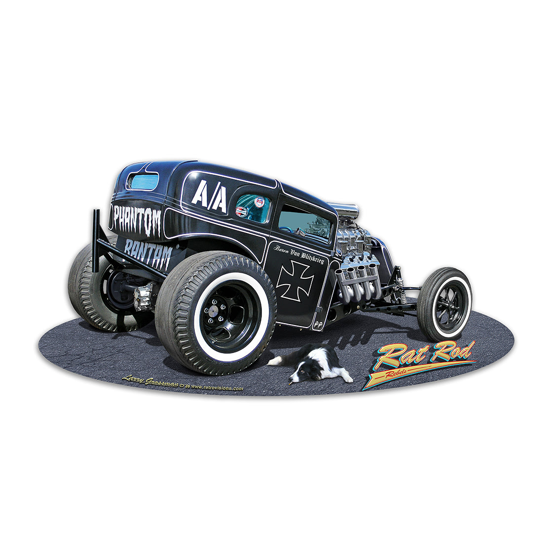 Rat Rod Phantom Bantom Laser Cut from the Larry Grossman Licensed Collection Available In Two Sizes LGC854