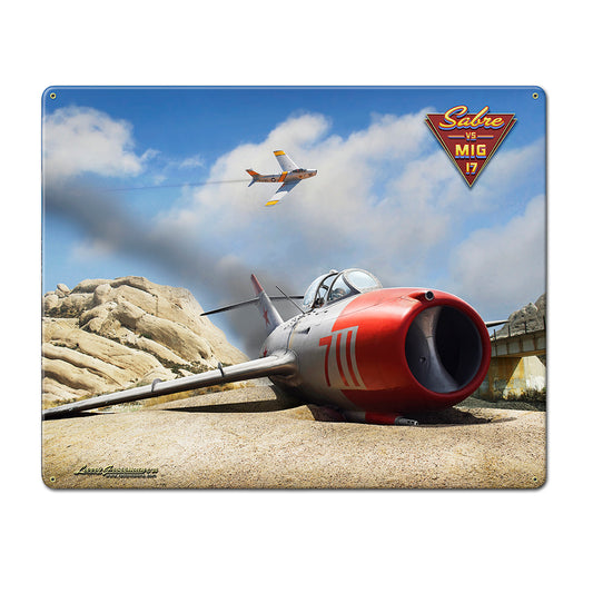 Sabre vs MIG -From the Larry Grossman Collection Available in Two Sizes  LGC860