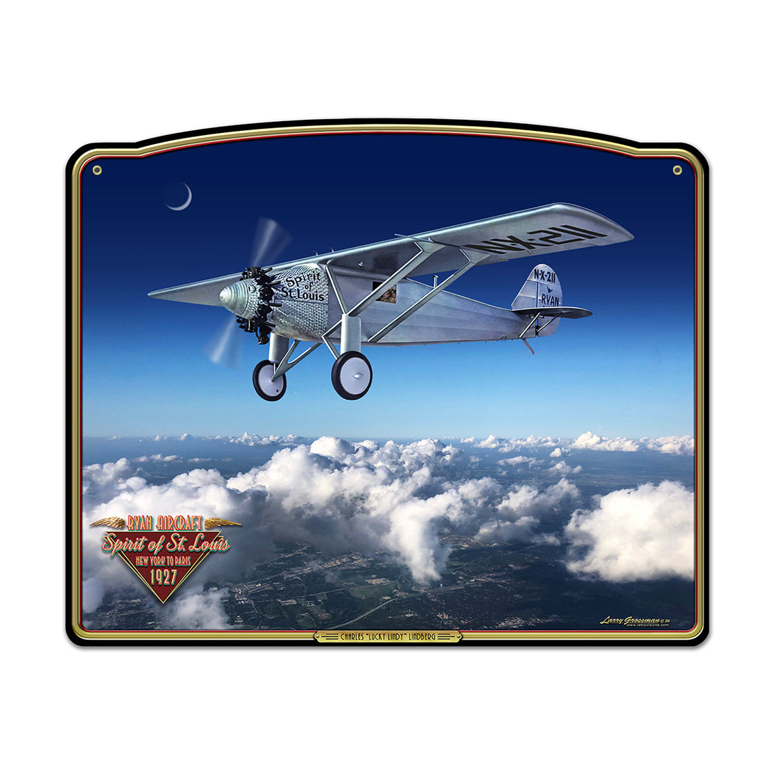 LGC868 Spirit of St. Louis - Available in 2 sizes by artist Larry Grossman