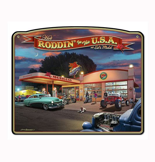 Hot Roddin' in the USA -From the Larry Grossman Collection Available in Two Sizes  LGC870