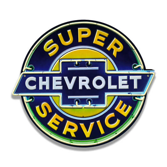 Chevy Super Service sign -From the Larry Grossman Collection Available in 3 Sizes  LGC871