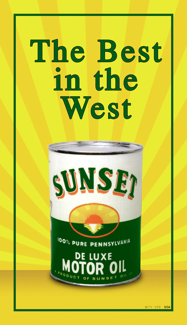 MTY078 - Sunset Oil Vintage Sign