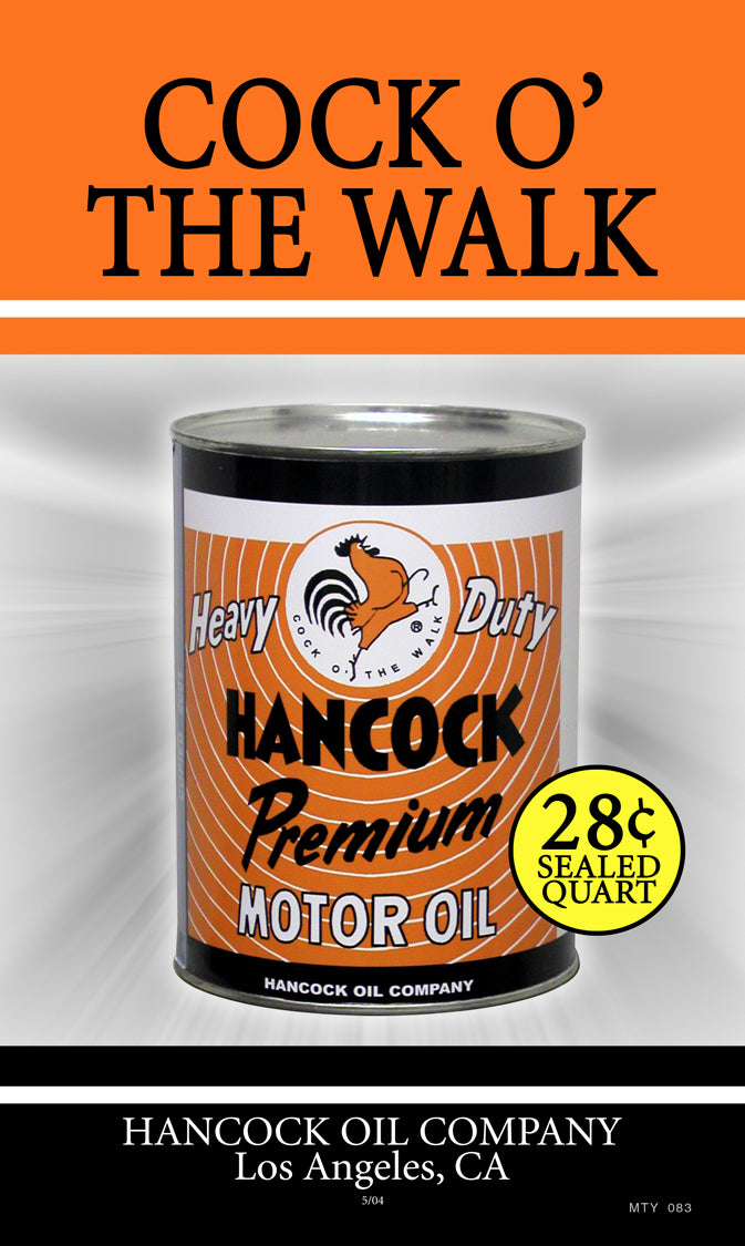 MTY083 - Hancock Oil Vintage Sign