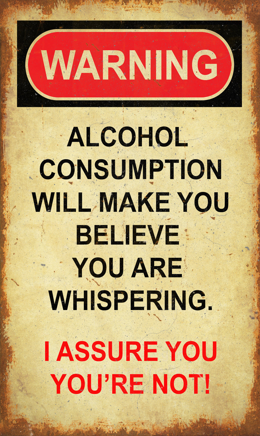 PTSB375 - Warning Alcohol Consumption