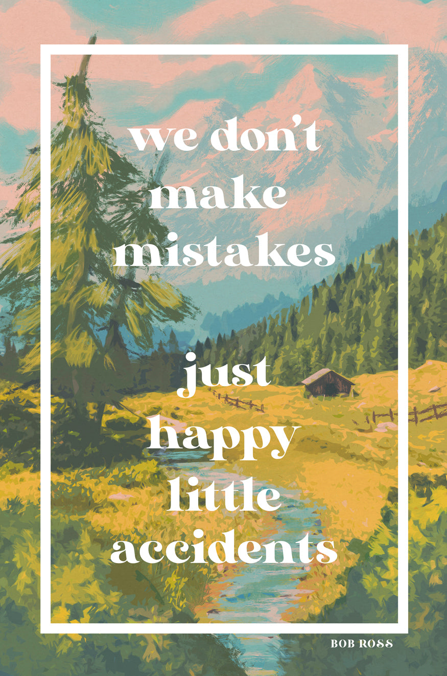 PTSB388 - Happy Little Accidents Bob Ross