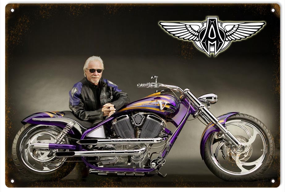 ARLEN NESS Motorcycle METAL SIGN 12X18 RG4393