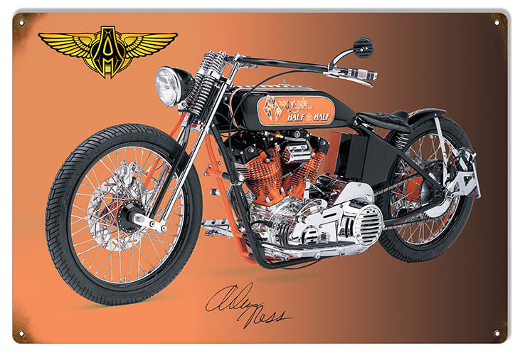 Custom ARLEN NESS Motorcycle METAL SIGN 12X18 RG6751