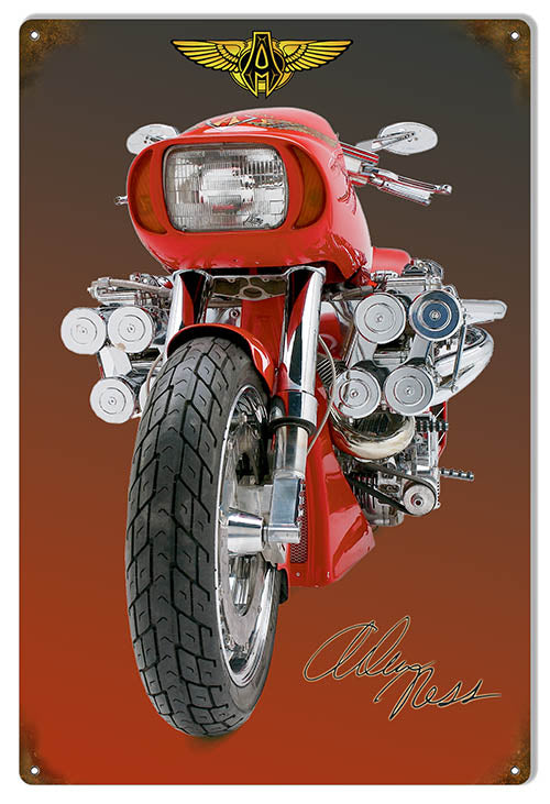 Custom Made Arlen Ness Original Motorcycle Signature Series. 12x18