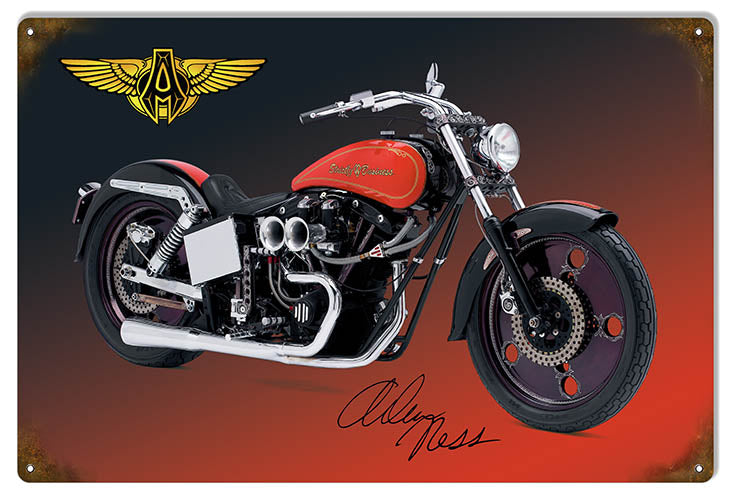 Custom Made Arlen Ness Strictly Business Motorcycle Sign RG6766