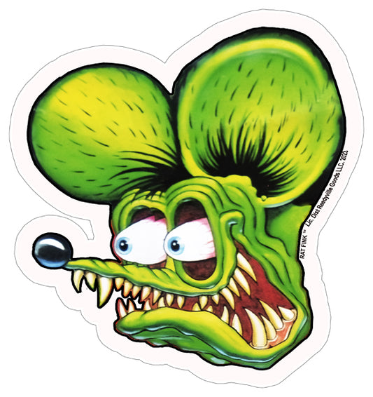 Rat Fink Head Cut Out Metal Sign By Ed Big Daddy Roth 15x16 RVG4966S