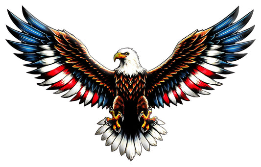 RVG5718S - Eagle with spread wings - Metal Sign