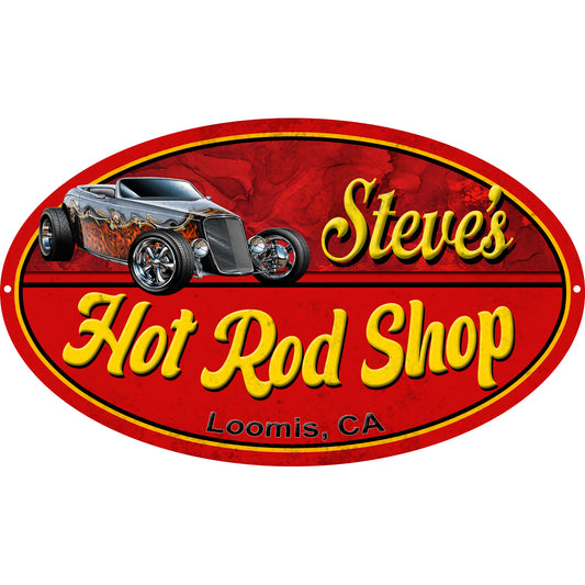 Personalized Double-Sided 24x14 Metal Sign with BRACKET - RVG5727S