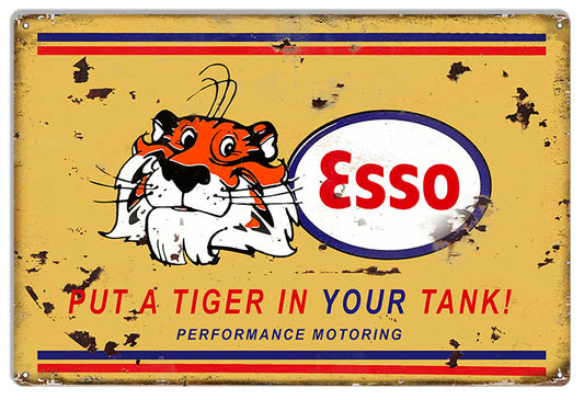 Esso - Put a Tiger in Your Tank - 12x18 Metal Sign - RVG5749