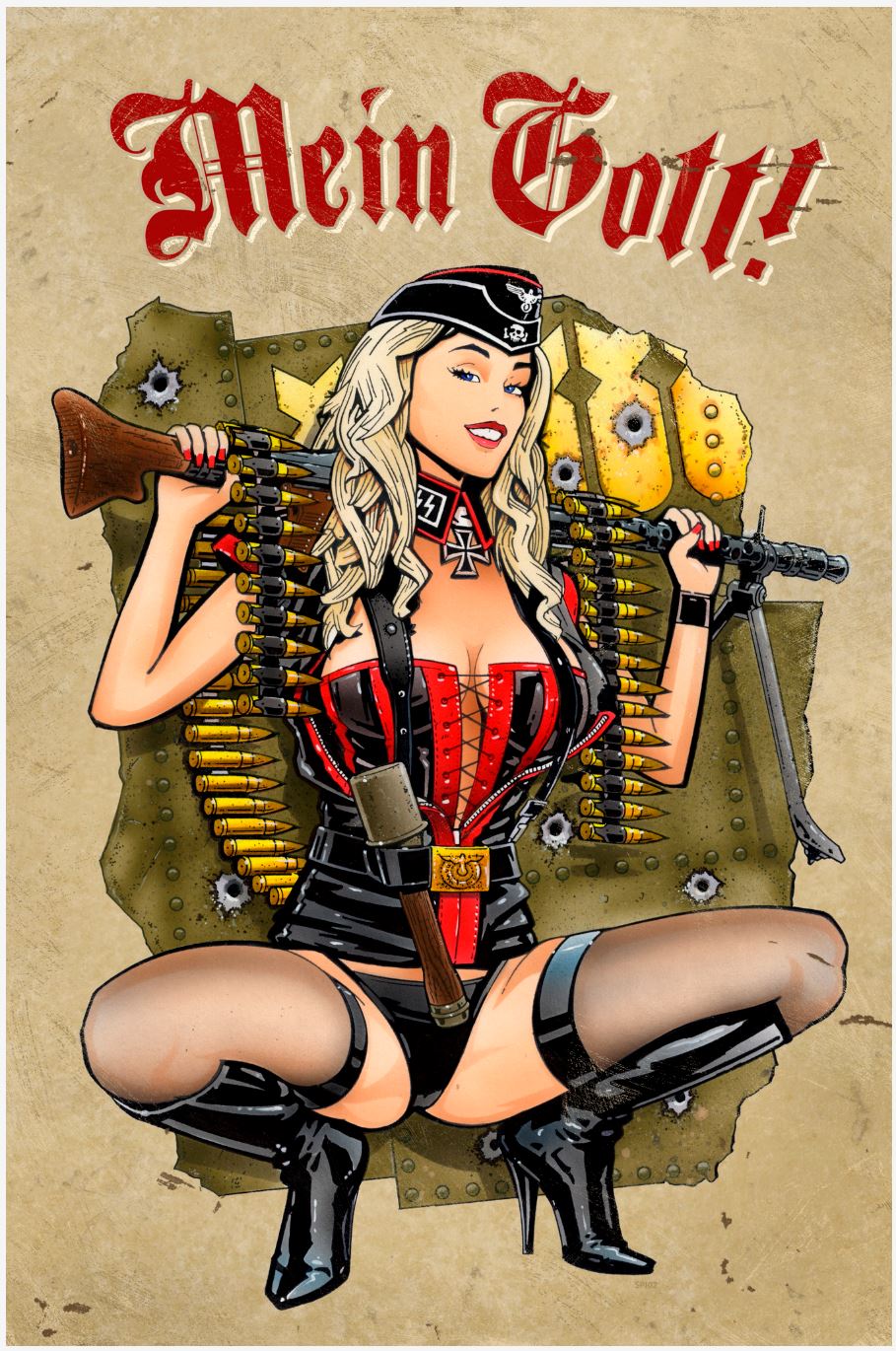 SPI060 - GUNNER GIRL 36x24