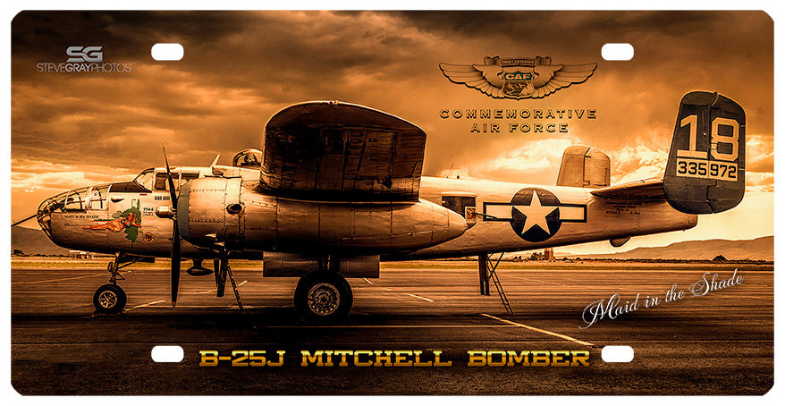 ACAF011 - B-25 LICENSE PLATE