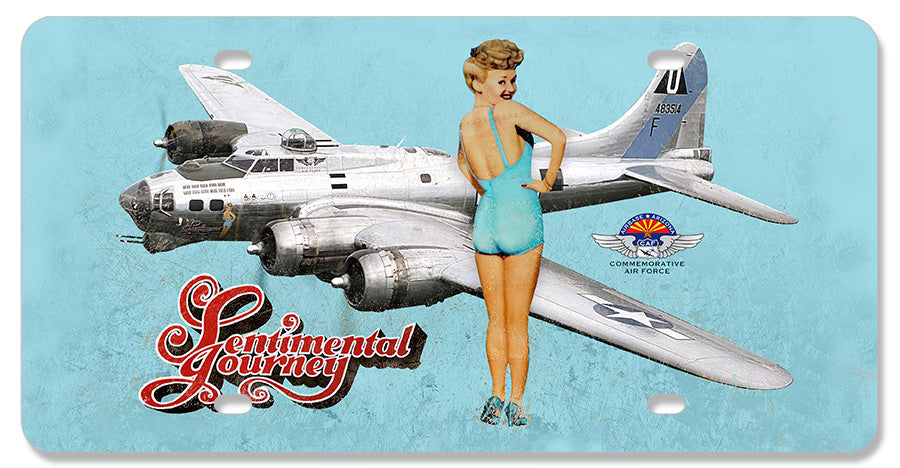 ACAF012 - SENTIMENTAL JOURNEY LICENSE PLATE