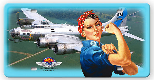 ACAF014 - ROSIE B-17 LIC PLATE - PLASMA