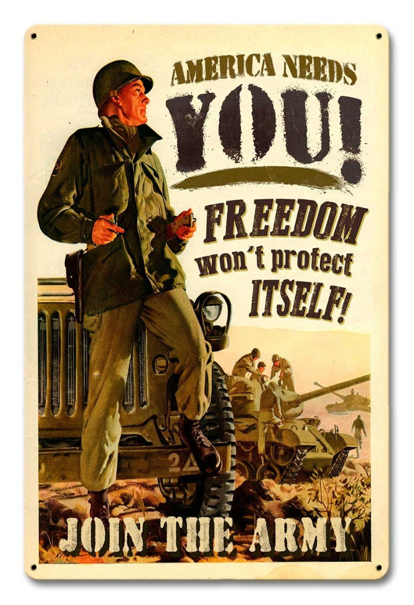 Join The Army Vintage Sign