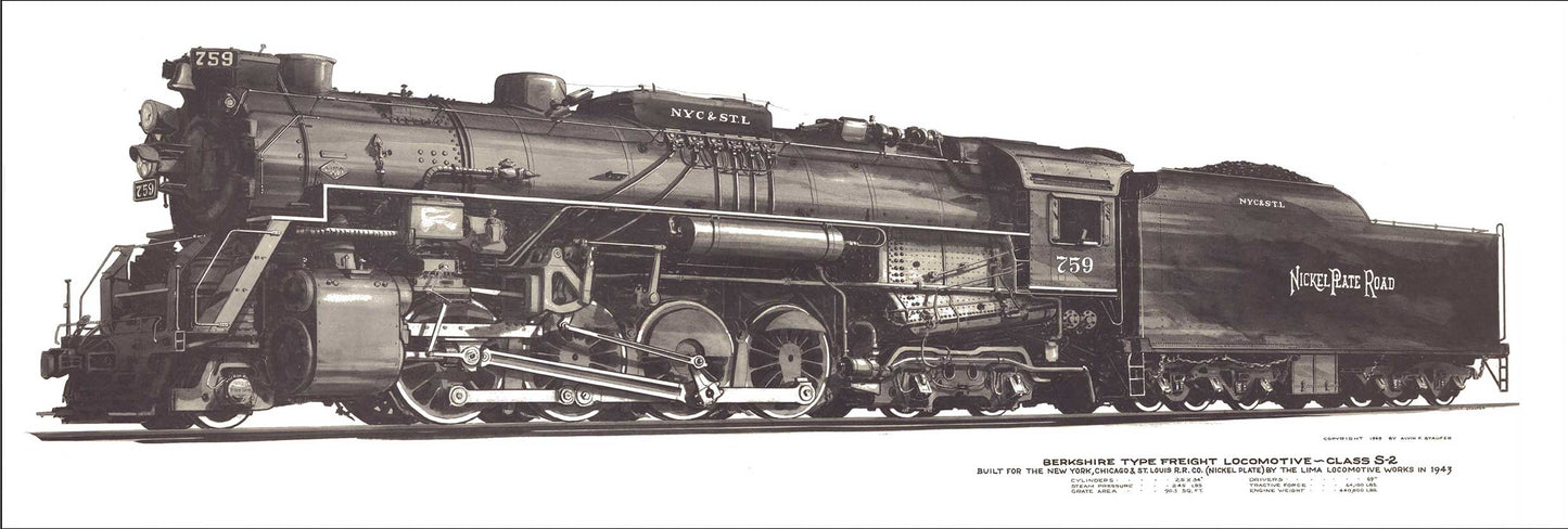 AMI361 - NICKEL PLATE LOCOMOTIVE - PLASMA
