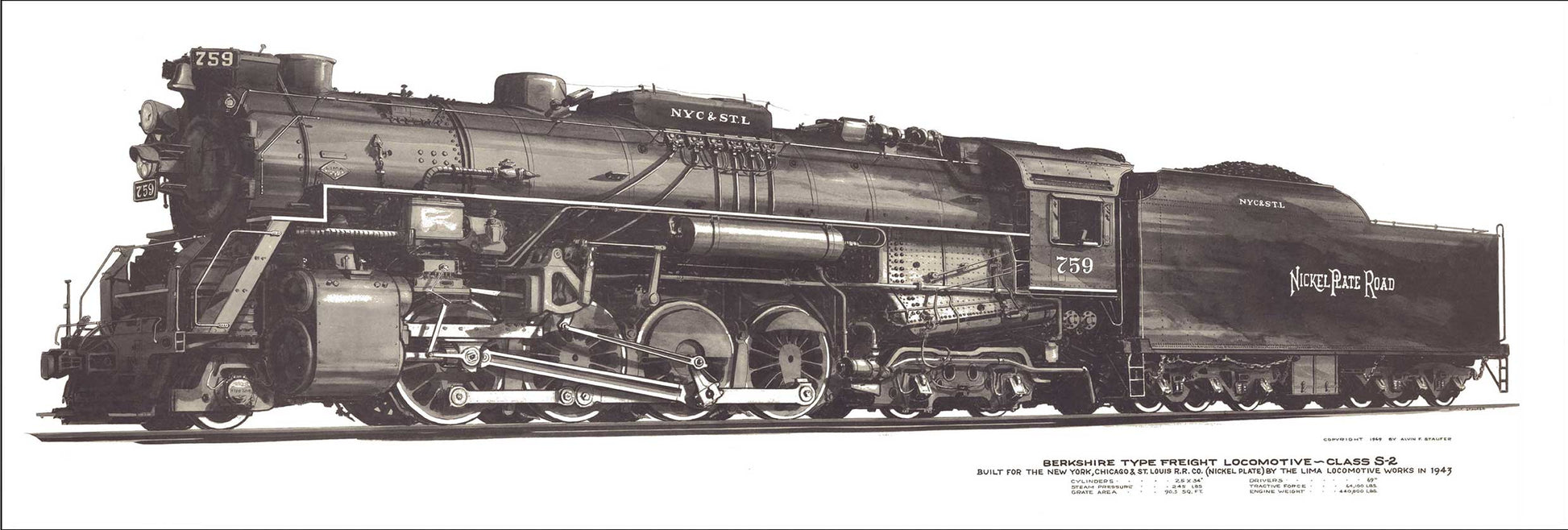 AMI361 - NICKEL PLATE LOCOMOTIVE - PLASMA
