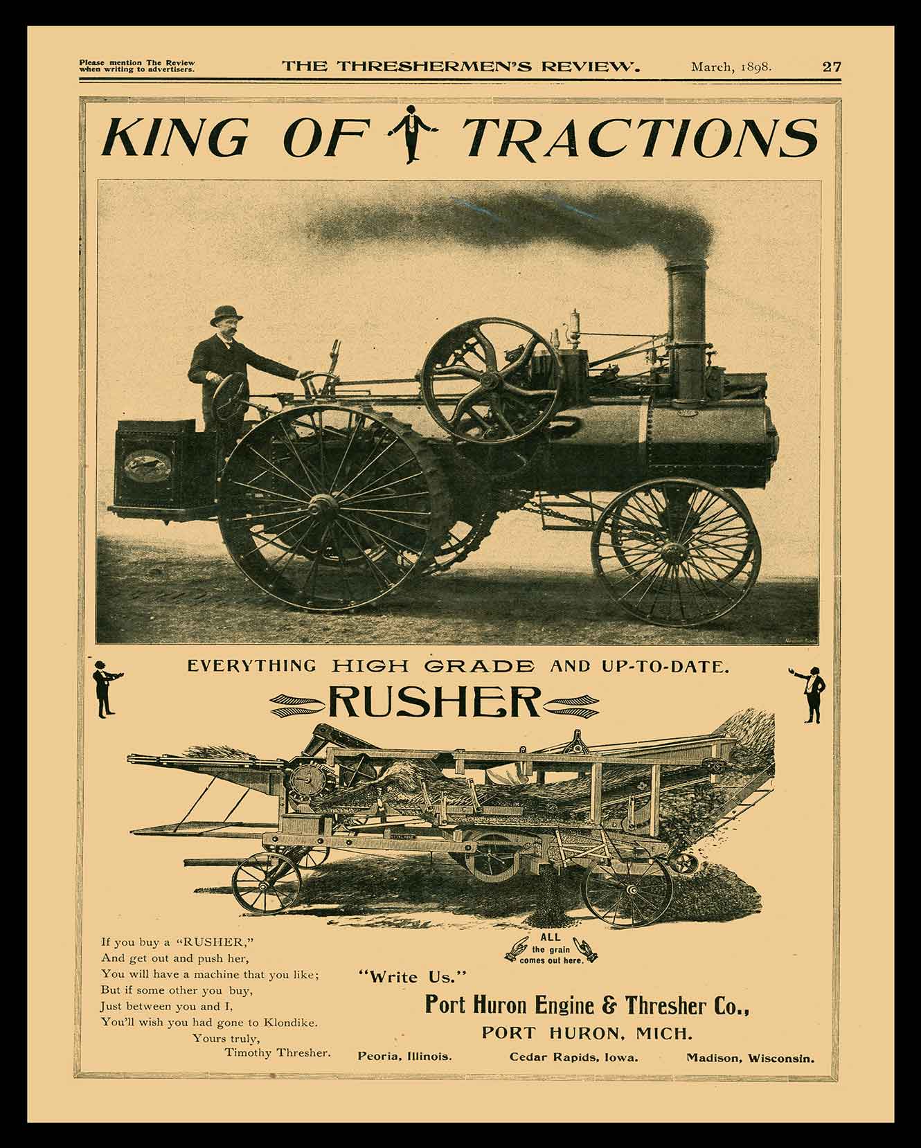 AMI458 - PORT HURON TRACTOR AD - PLASMA