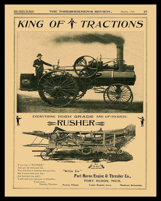 AMI458 - PORT HURON TRACTOR AD - PLASMA