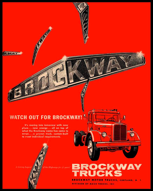 AMI469 - BROCKWAY TRUCKS - PLASMA