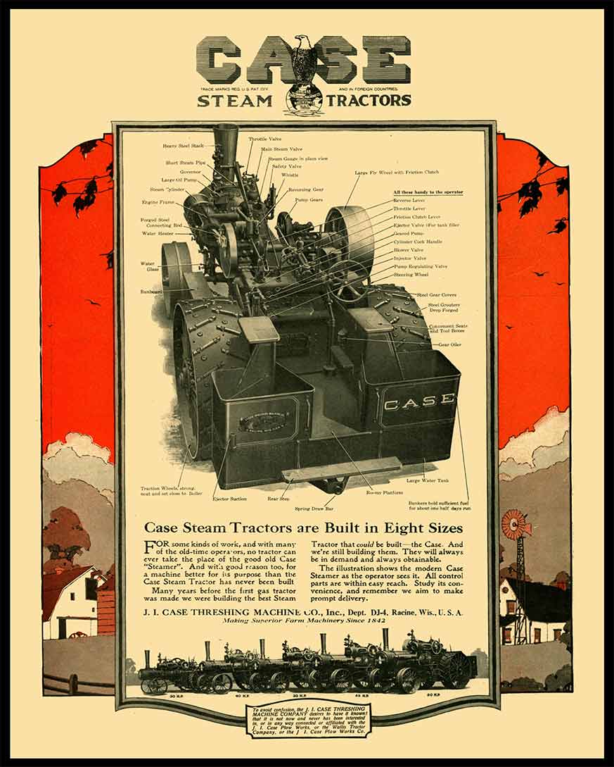 AMI482 - CASE STEAM TRACTORS - PLASMA