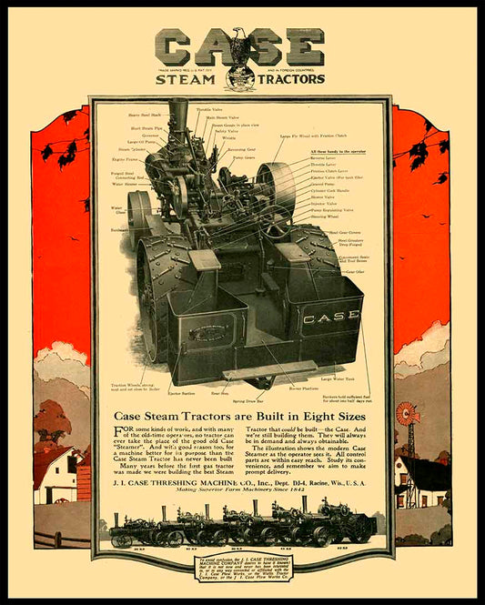AMI482 - CASE STEAM TRACTORS - PLASMA