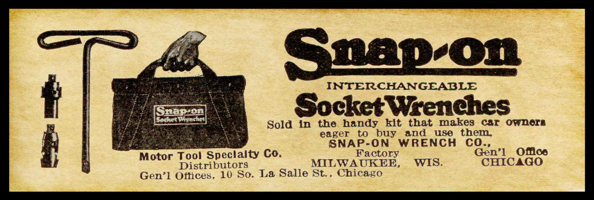 AMI497 - 1922 SNAP ON MARQUEE - PLASMA