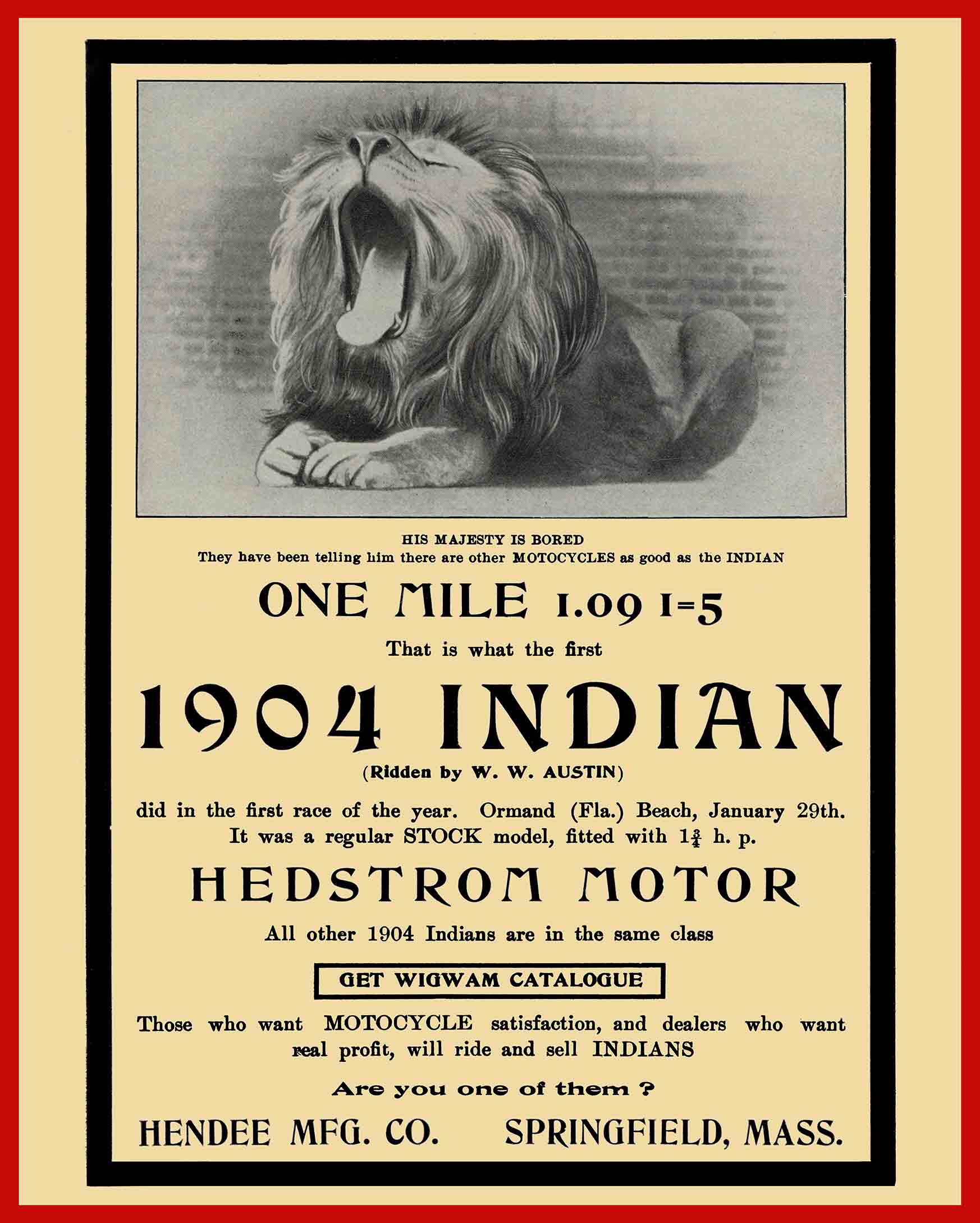 AMI576 - YANKEE 1904 INDIAN RED - PLASMA