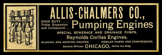 AMI585 - 1901 ALLIS CHALMERS PUMPING ENGINES - PLASMA