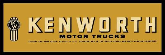 AMI621 - ZULU 1957 KENWORTH MARQUEE BLACK - PLASMA