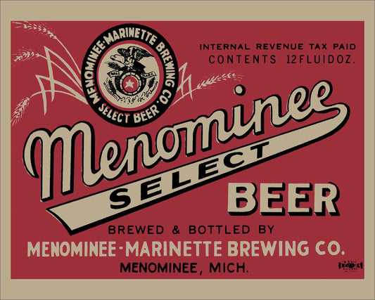 AMI736 - MENOMINEE SELECT BEER - PLASMA