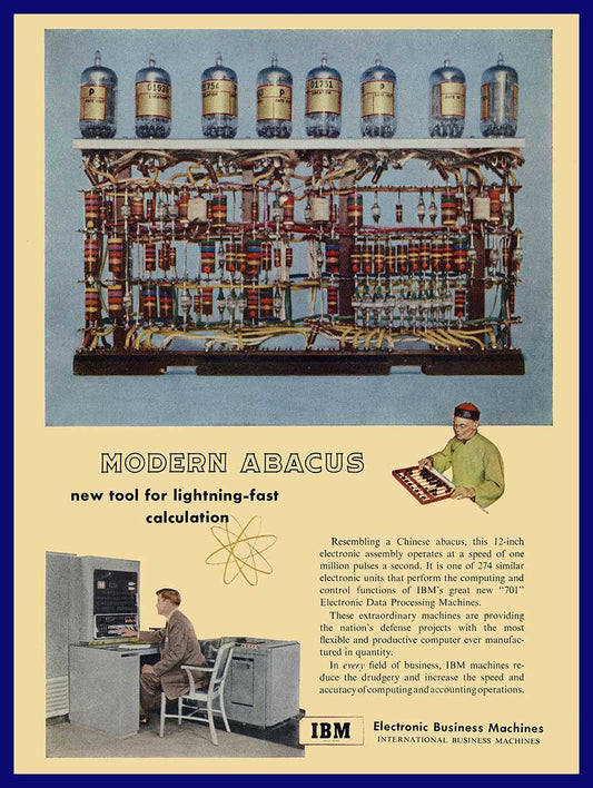 AMI813 - IBM MODERN ABACUS BLUE