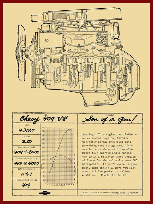 AMI892 - 1962 CHEVY ENGINE