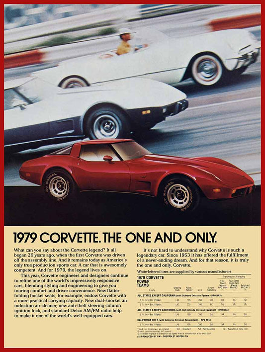 AMI925 - ZULU 1979 CORVETTE RED