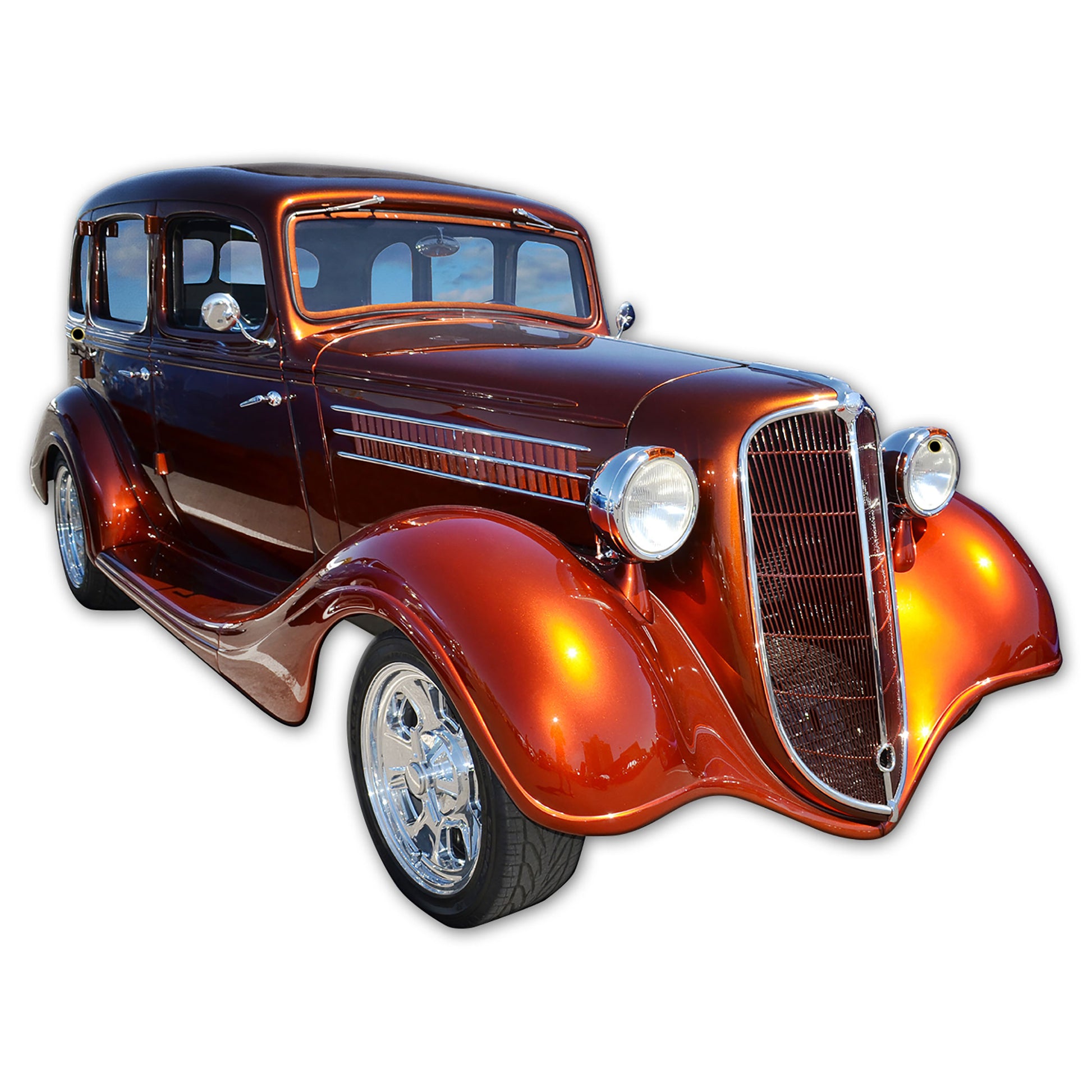 Cooper Coupe Cutout Metal Sign 36in X 27in  - PLASMA