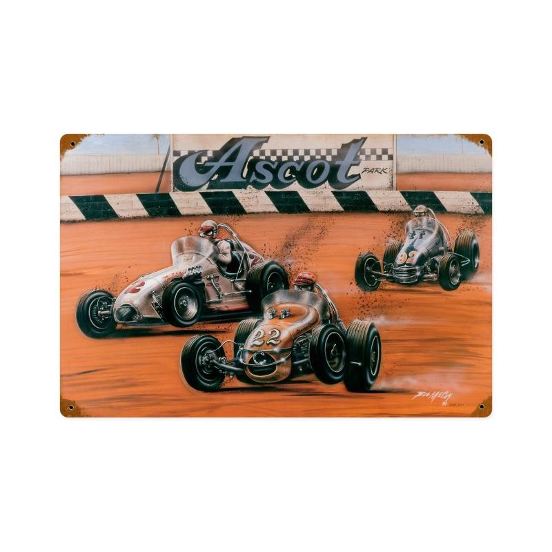 Shoot Out At Ascot Vintage Sign