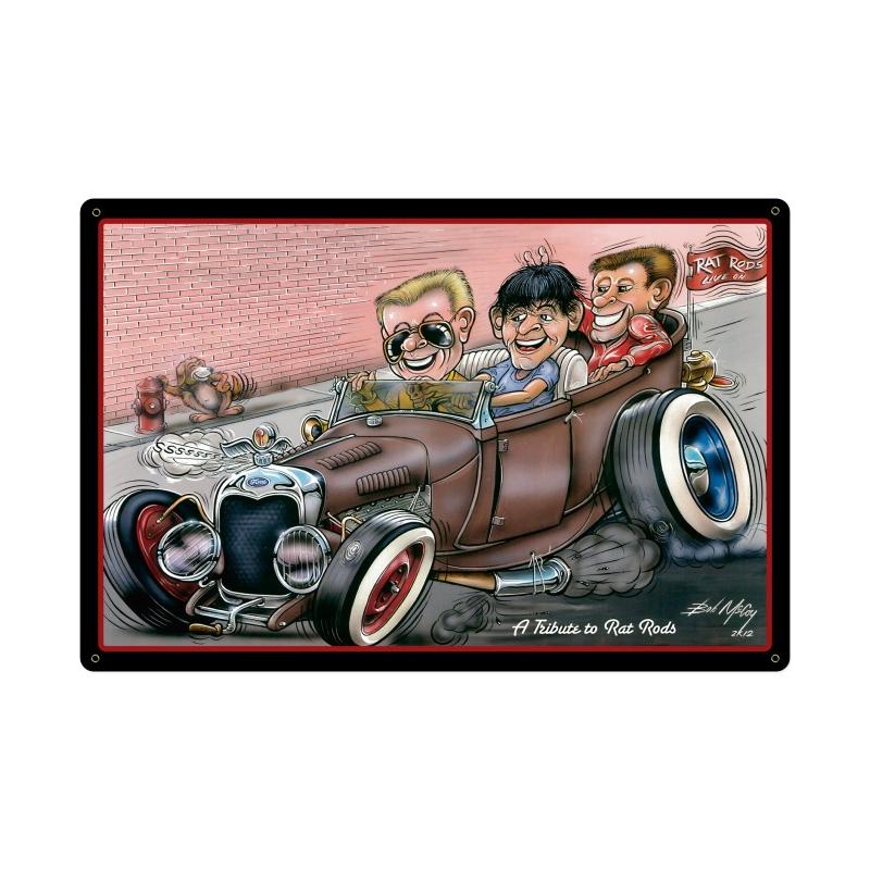 Rat Rod Tribute Vintage Sign