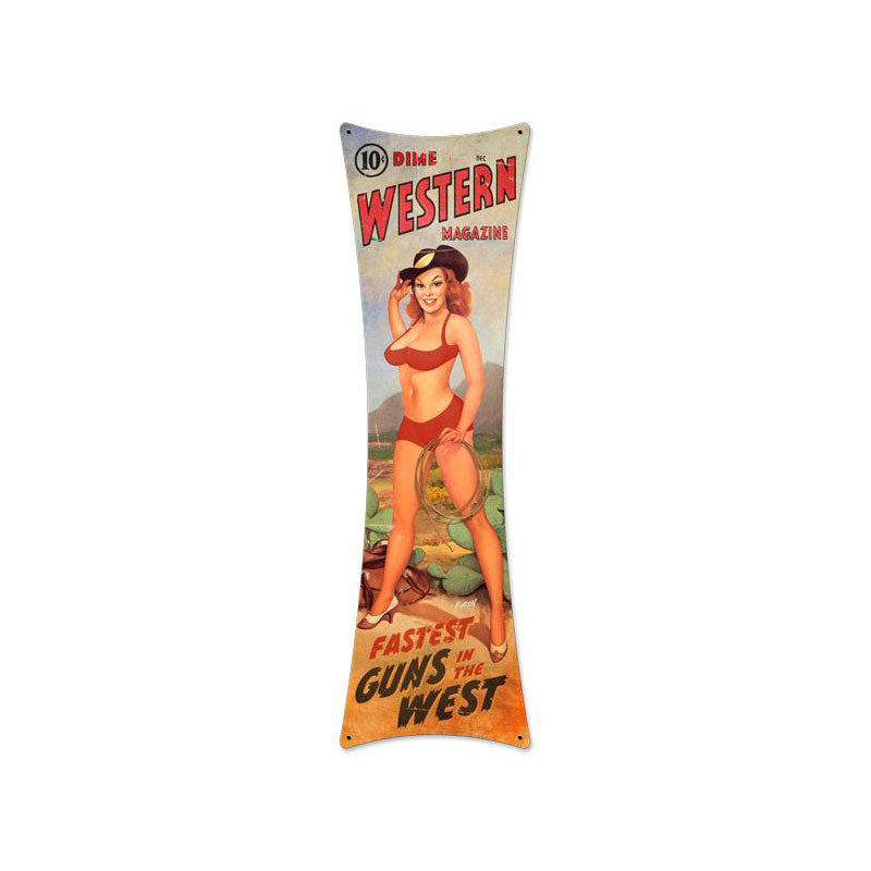 Western Magazine Vintage Sign - PLASMA