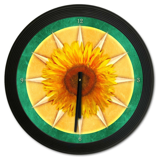 Sunflower 18 x 18 Clock