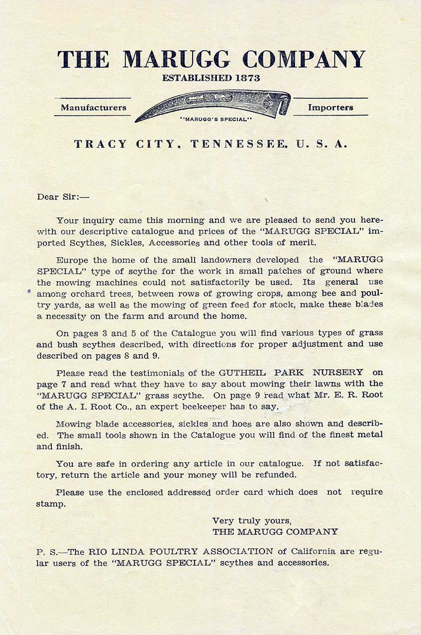 GCL010 - MARUGG LETTER