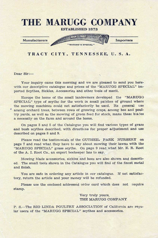 GCL010 - MARUGG LETTER