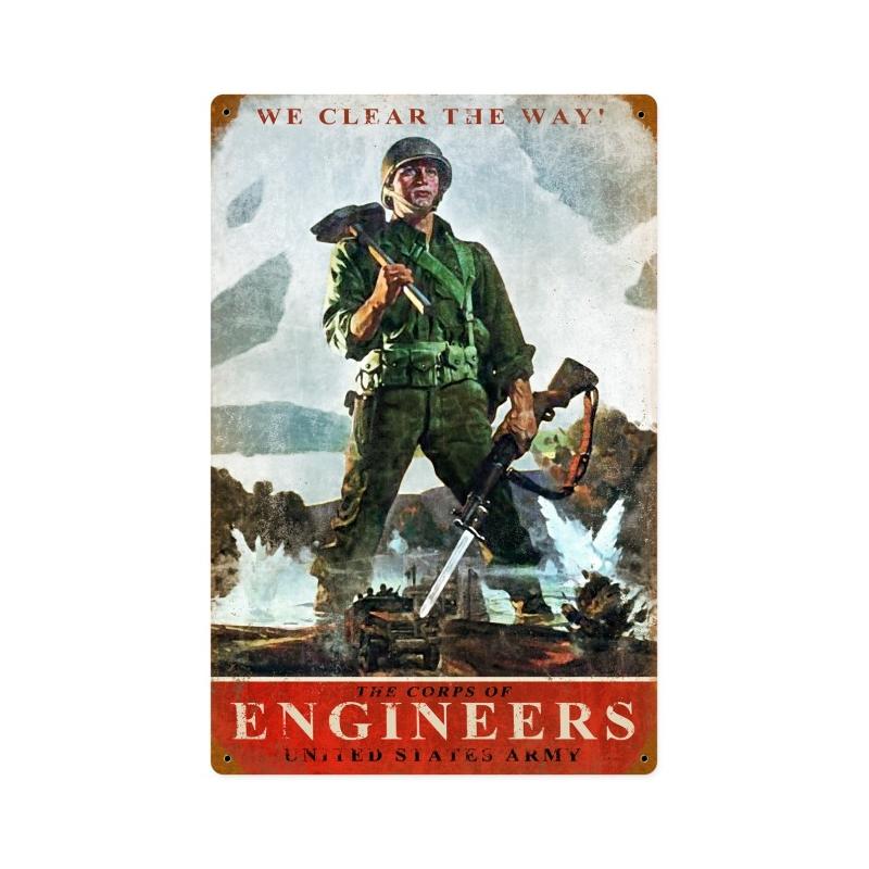 Army Corps Engineers Vintage Sign