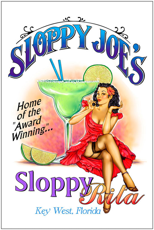 TIN SIGN SLOPPY JOE'S SLOPPY RITA