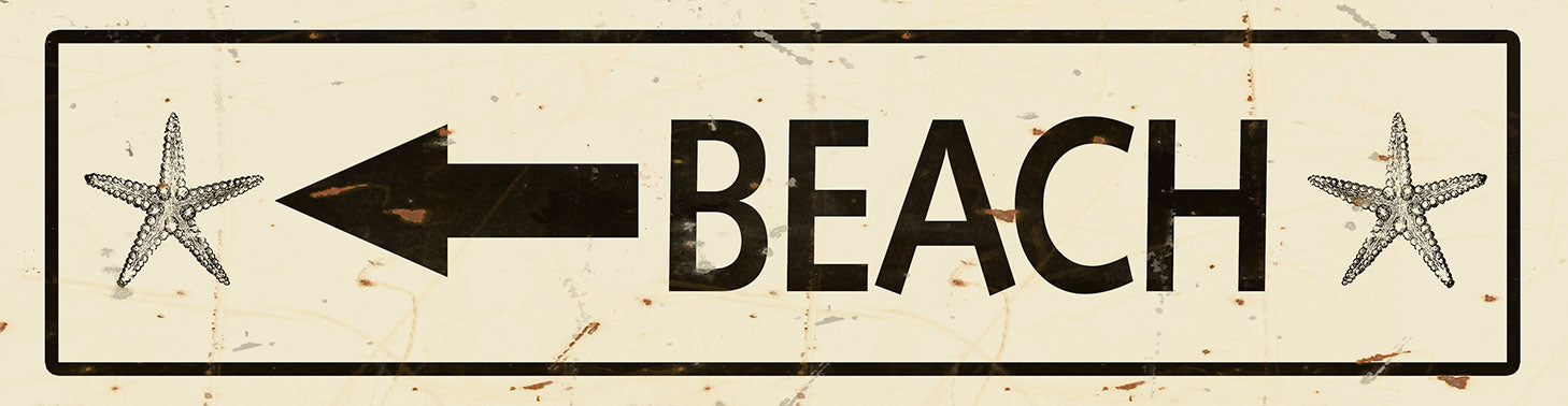 JAM648 - BEACH ARROW STARFISH CREME BLACK