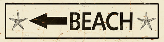 JAM648 - BEACH ARROW STARFISH CREME BLACK